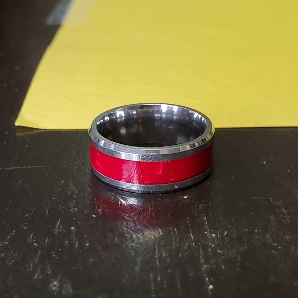 Enamal Stainless Steel Ring #40 size 8 - Picture 4 of 4